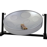 Jumbie Jam Steel Drum Kit (w/ Table Top Stand) - Silver Pan (G)