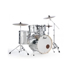 Pearl Export (Mirror Chrome) w/ Cymbals, Hardware, and Throne