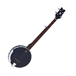 Ortega 5 String Open-Back Banjo—Black Satin Finish