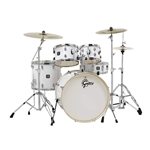 GE4E825ZW Gretsch Energy 5-Piece Kit with Full Hardware Package & Zildjian Cymbals—White