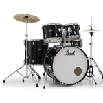 Pearl Road Show 5pc Kit (Jet Black) w/ Hardware & Cymbals