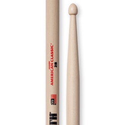 Vic Firth VF2B American Classic 2B Wood Tip, Hickory