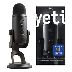 Yeti Blackout - Professional Multi-Pattern USB Microphone (for Recording & Streaming)
