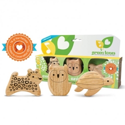 Green Tones Endangered Animal Shaker Gift Set