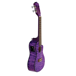 Lanikai A/E Concert—Quilted Maple Purple