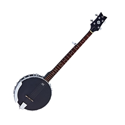 Ortega 5 String Open-Back Banjo—Black Satin Finish